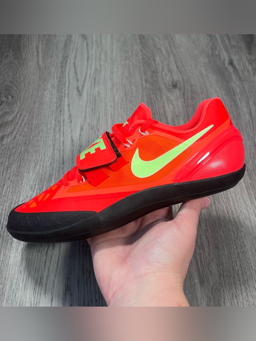 New Nike Zoom Rotational 6 Track Throw Shoe Red Men 6.5 / Women’s 8 FZ9606-600